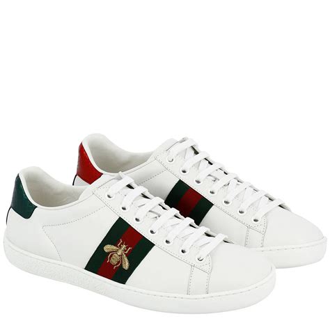 gucci white trainers ladies|gucci white sneakers for women.